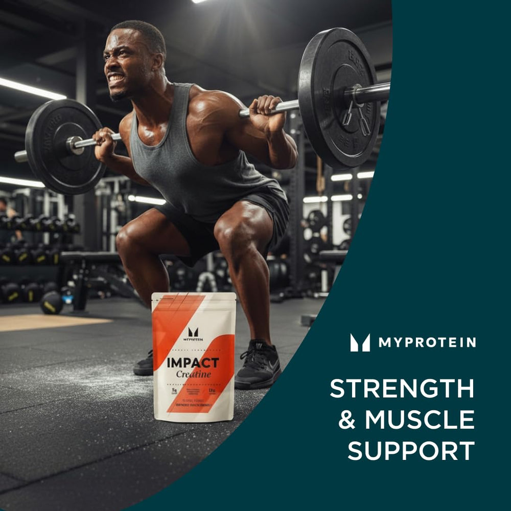 Nutrition facts panel for creatine monohydrate powder