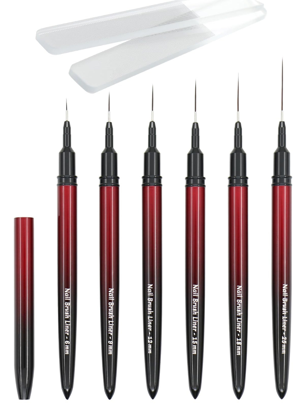 MYR nail art brush 6mm for fine lines and delicate patterns on nails.