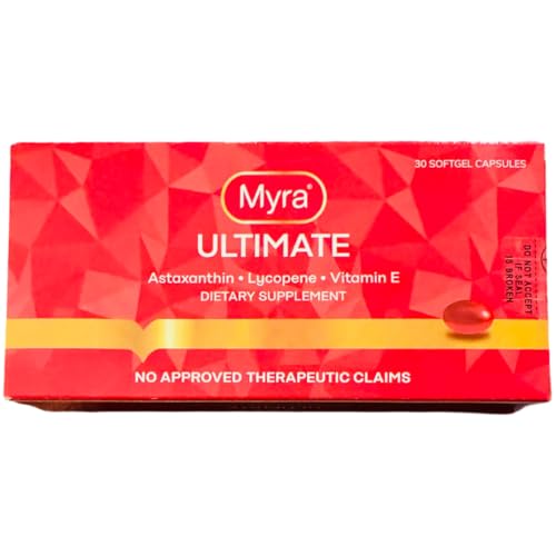 Close-up of Myra Utimate bottle label showing ingredients