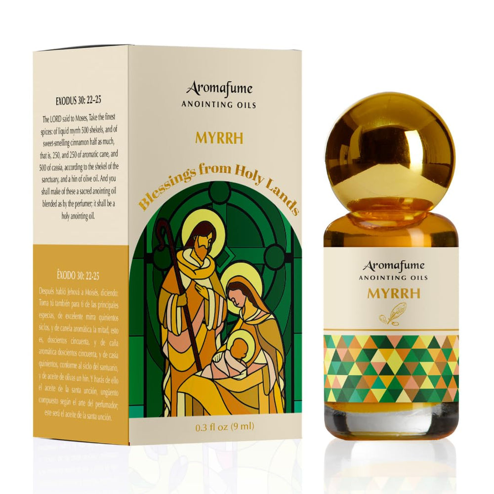 Myrrh Anointing Oil 9ml bottle with Jerusalem olive oil
