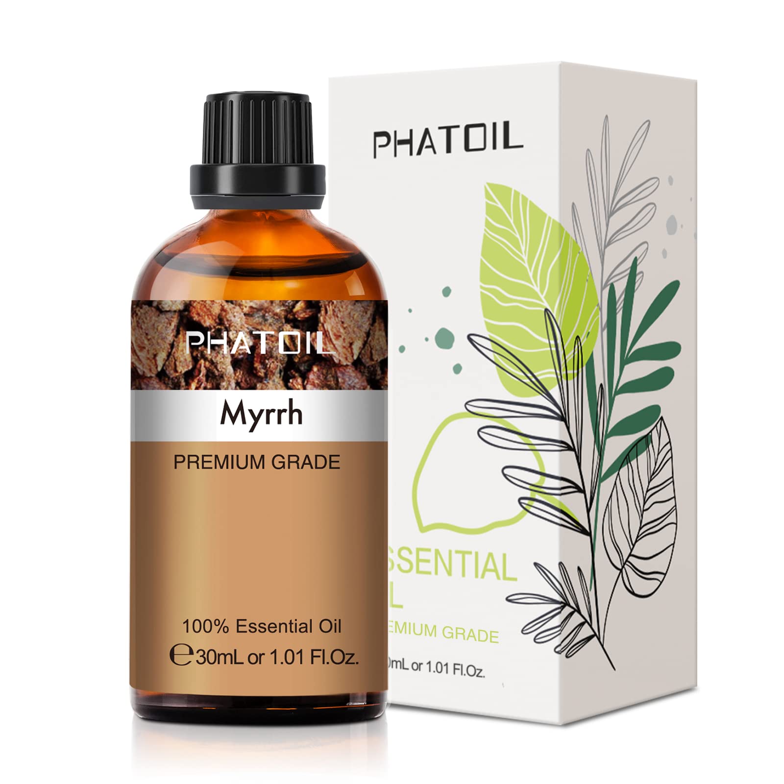 PHATOIL Myrrh Essential Oil 30ml bottle with dropper