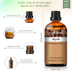 Aromatherapy diffuser with Myrrh essential oil