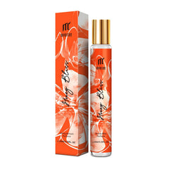 MYRTUS long lasting perfume roll-on in glass bottle for all-day elegance.