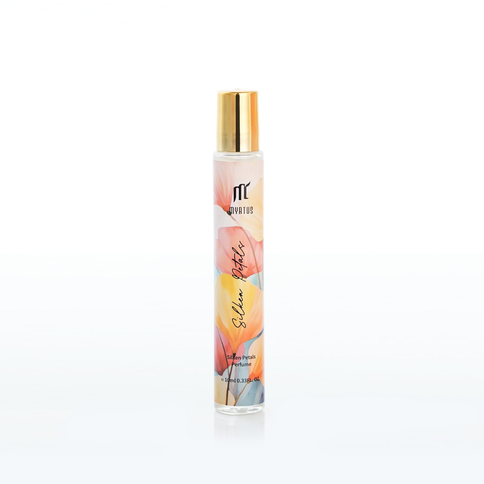Myrtus compact roll-on perfume shown with everyday use.