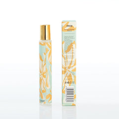 MYRTUS perfume roll-on application on skin demonstrates quick fragrance transfer.