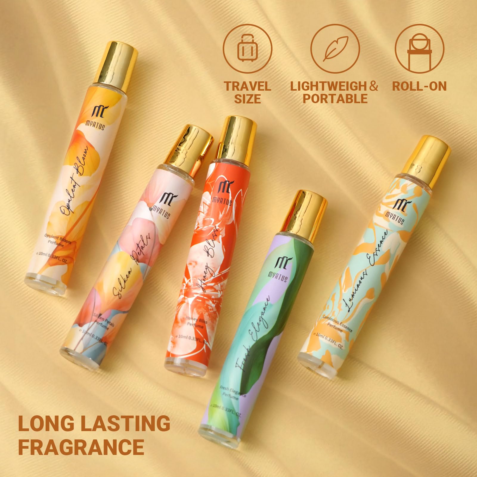 MYRTUS perfume roll-on travel compact ideal for on the go.