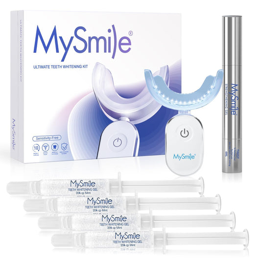 MySmile Deluxe Teeth Whitening Kit with 28 LED light