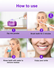 Fresh breath and oral care concept with MySmile Pap powder