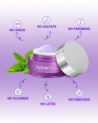 Packaging and jar of MySmile Pap whitening powder