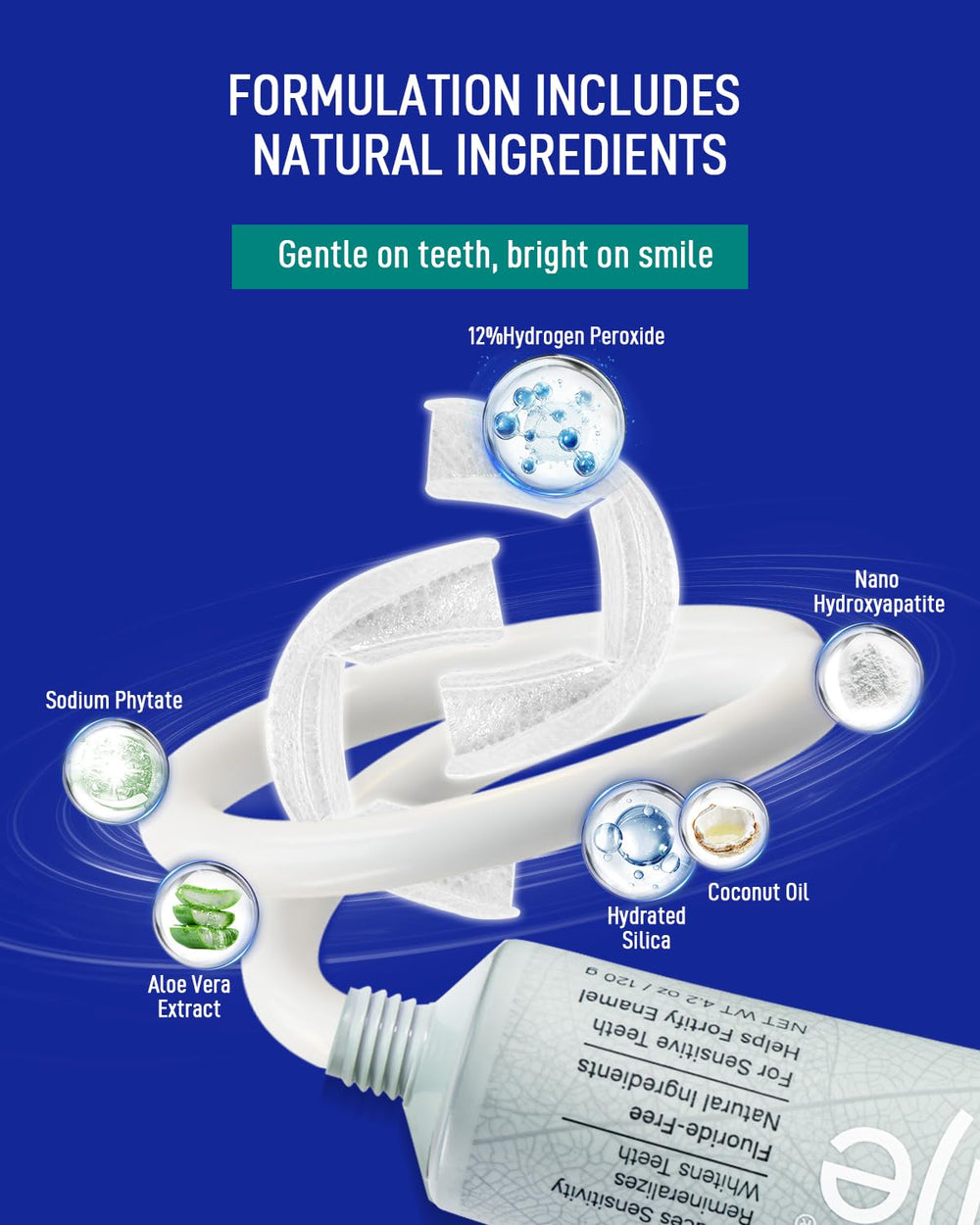 Sensitive teeth relief with natural extracts illustration