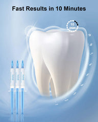 Teeth whitening pen in use with gel applied