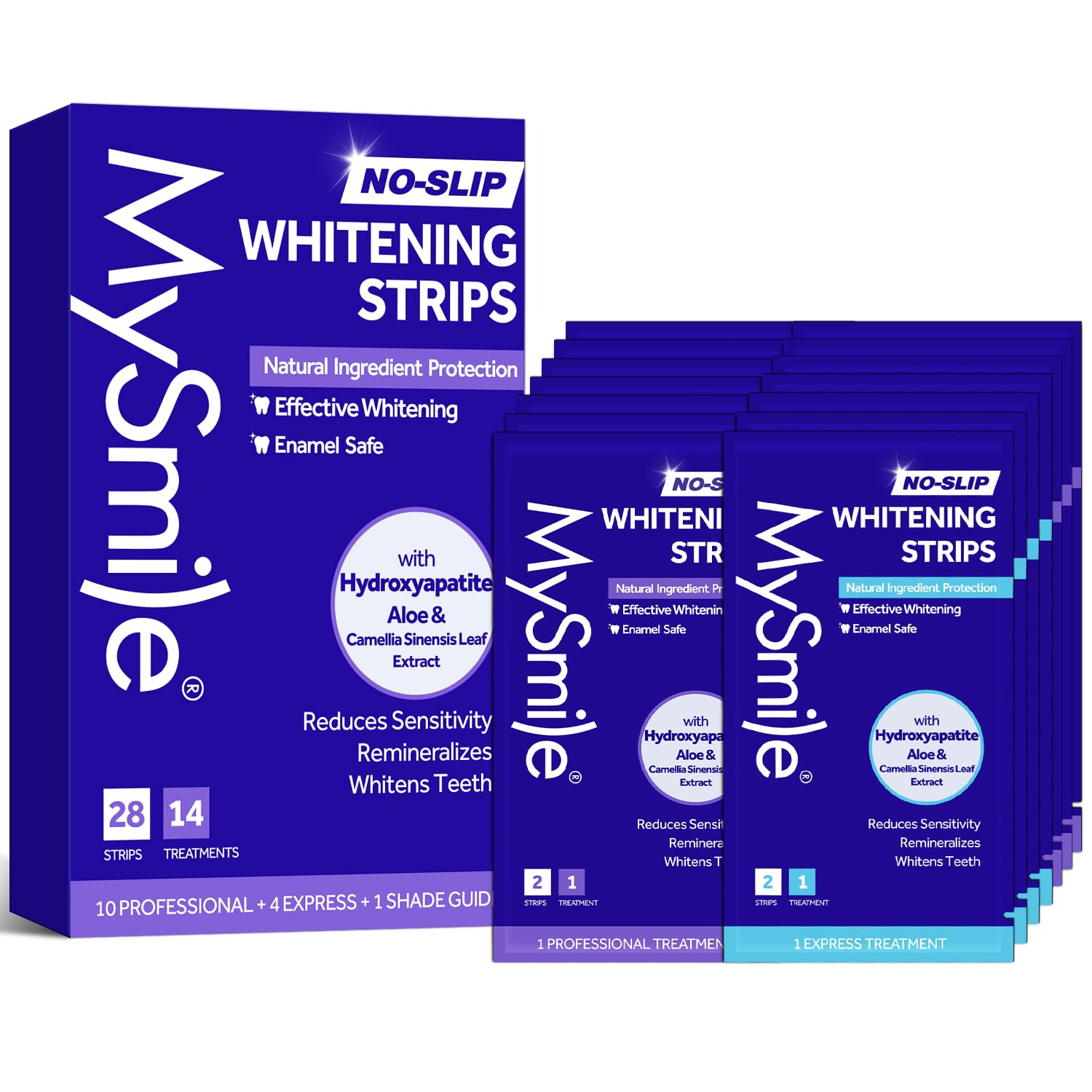 MySmile Teeth Whitening Strips product kit front view