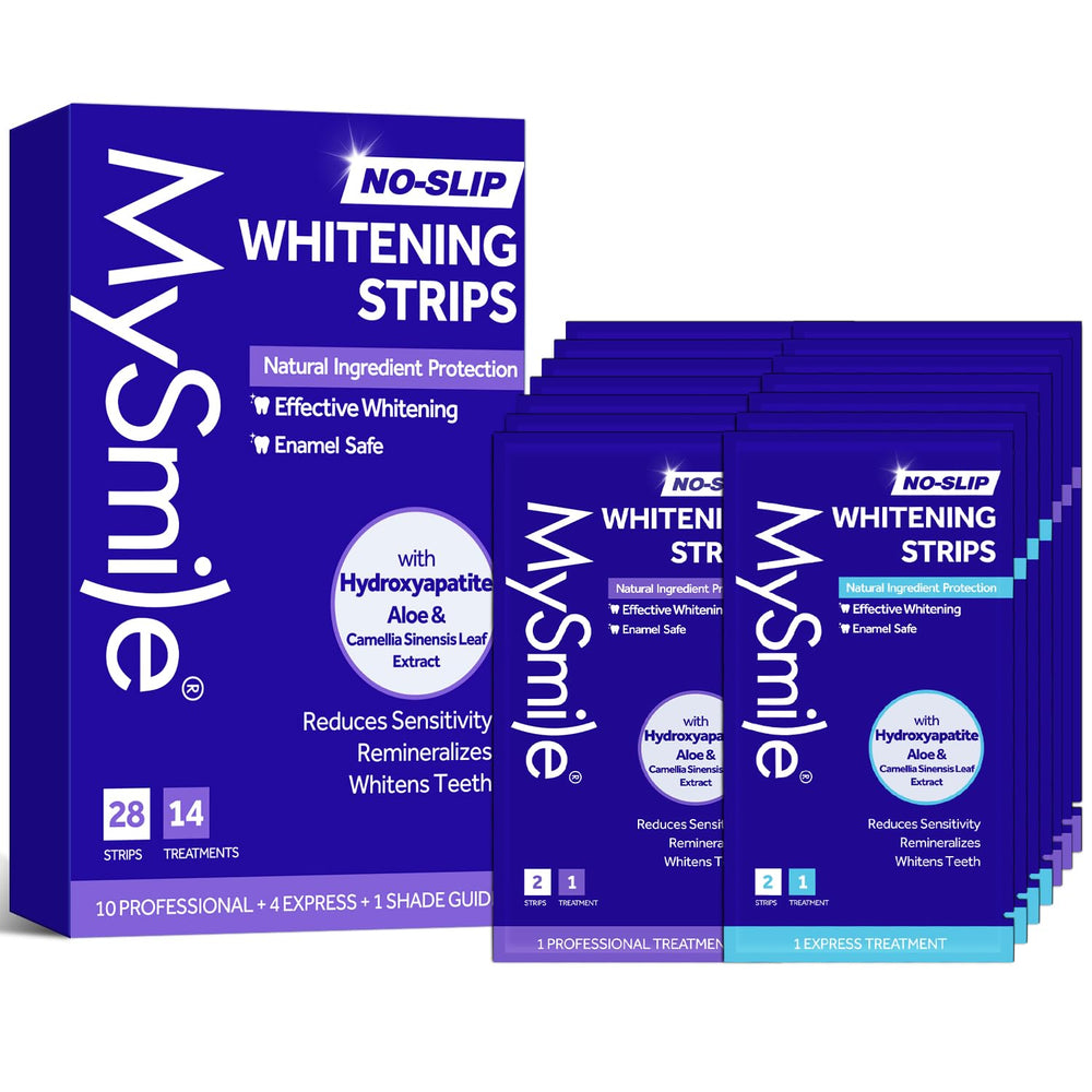 MySmile Teeth Whitening Strips product kit front view