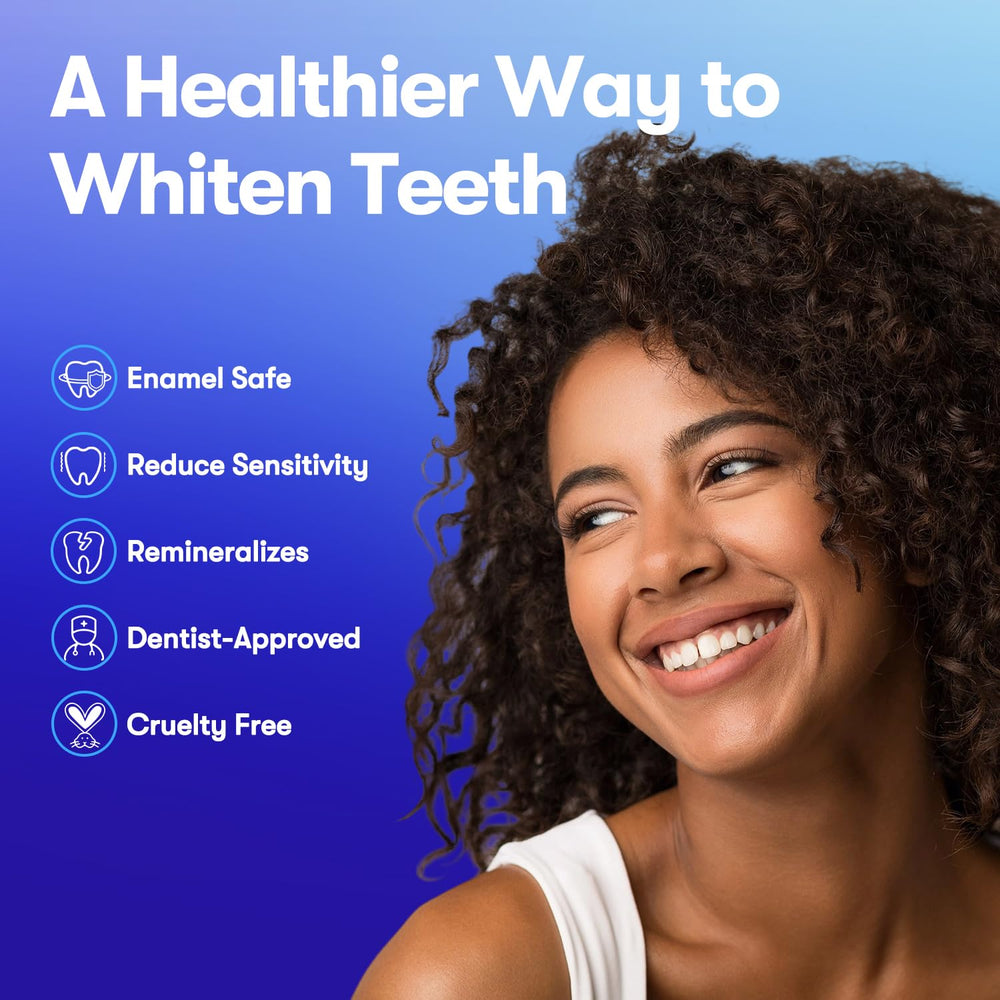 Hydroxyapatite-infused whitening strips