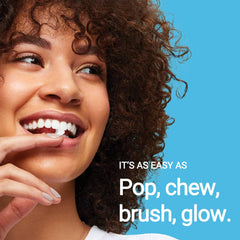Fluoride-free and vegan toothpaste tablets label