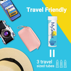 Travel-friendly toothpaste tablets for on-the-go brushing