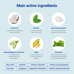 Natural ingredients including coconut oil and Aloe extract