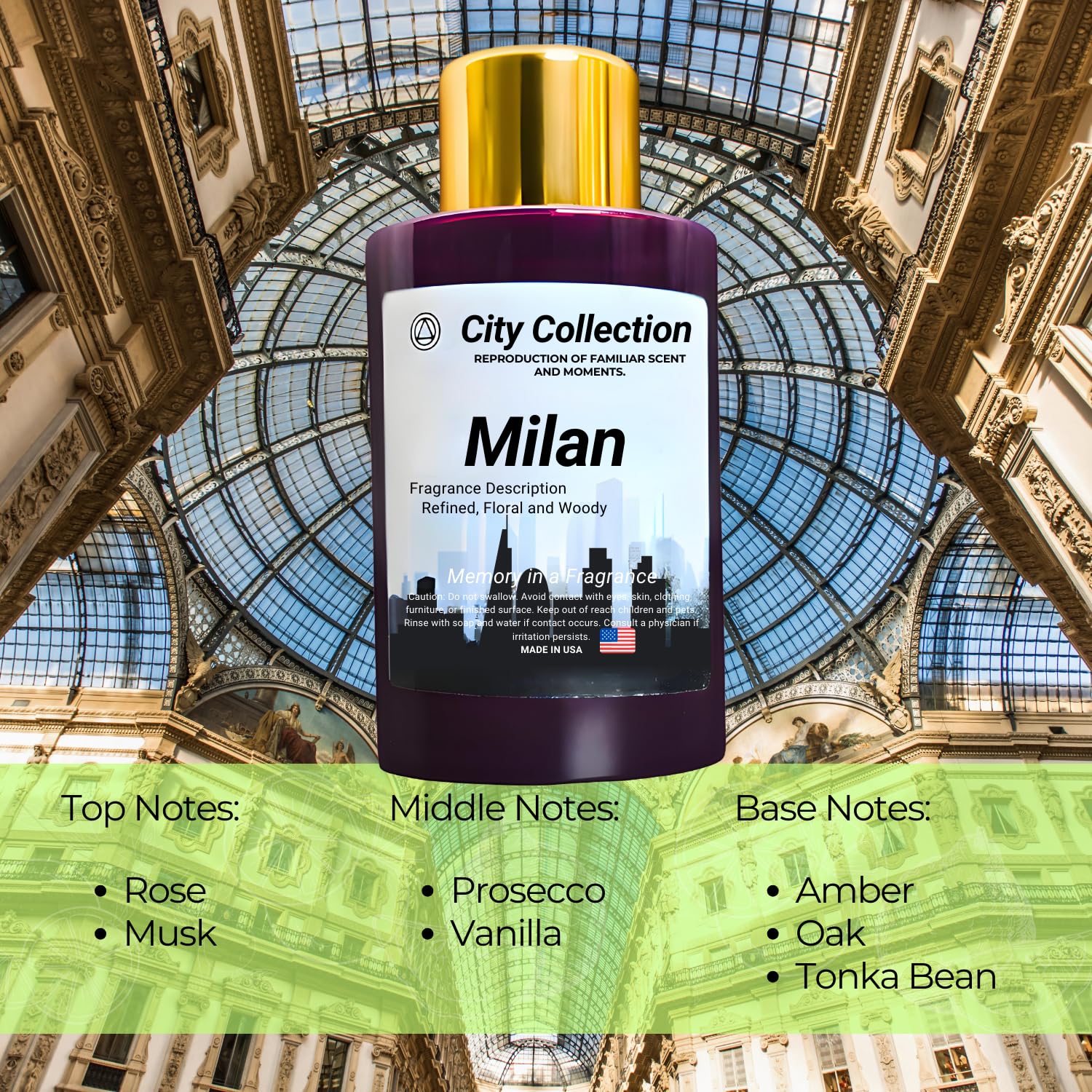 Two 120ml purple bottles of Mystic Romance Milan Aroma Oil Blend