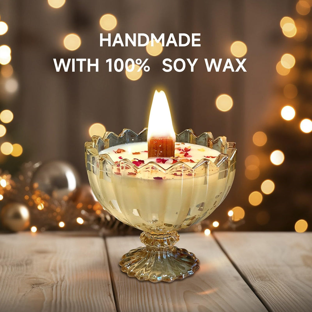 MY ZORAHOME martini-glass-candle burns up to 48 hours for extended ambiance.