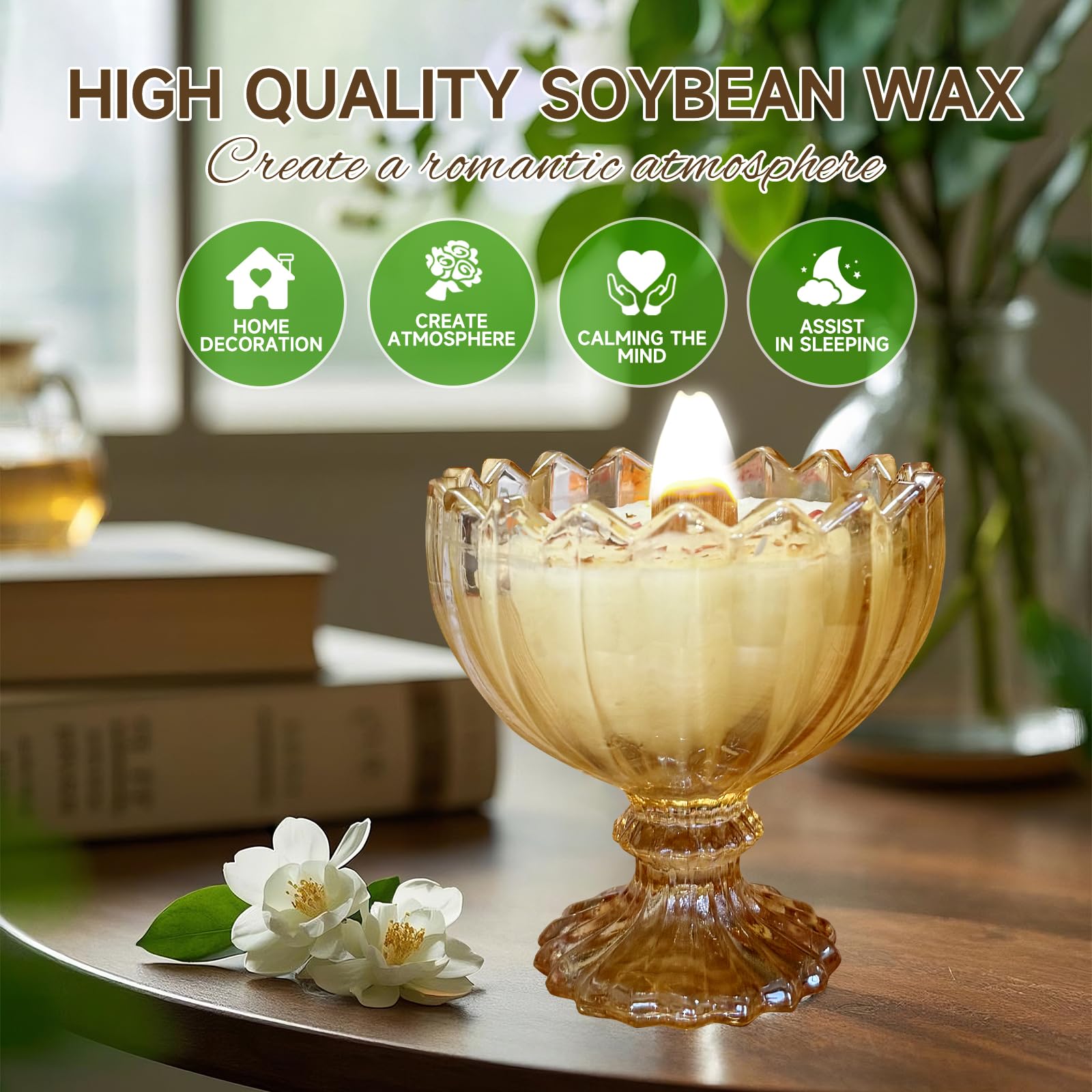 MY ZORAHOME soy-wax-jasmin-candle fills rooms with soothing jasmine aroma.