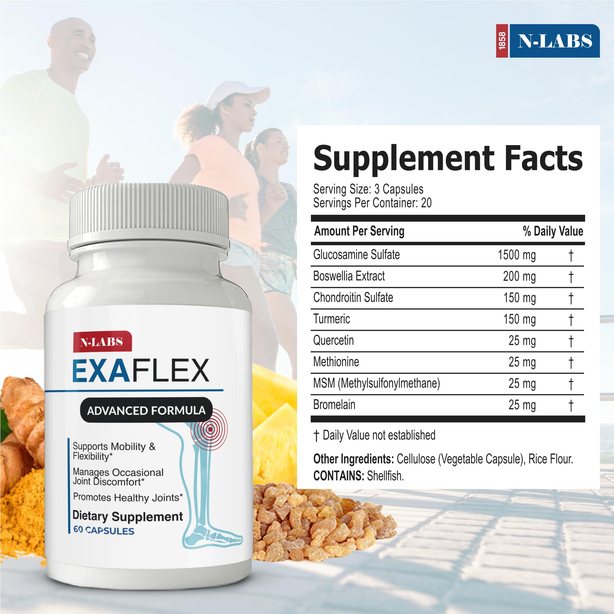 N-Labs ExaFlex bottle back label