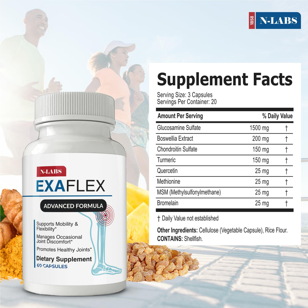 N-Labs ExaFlex bottle back label
