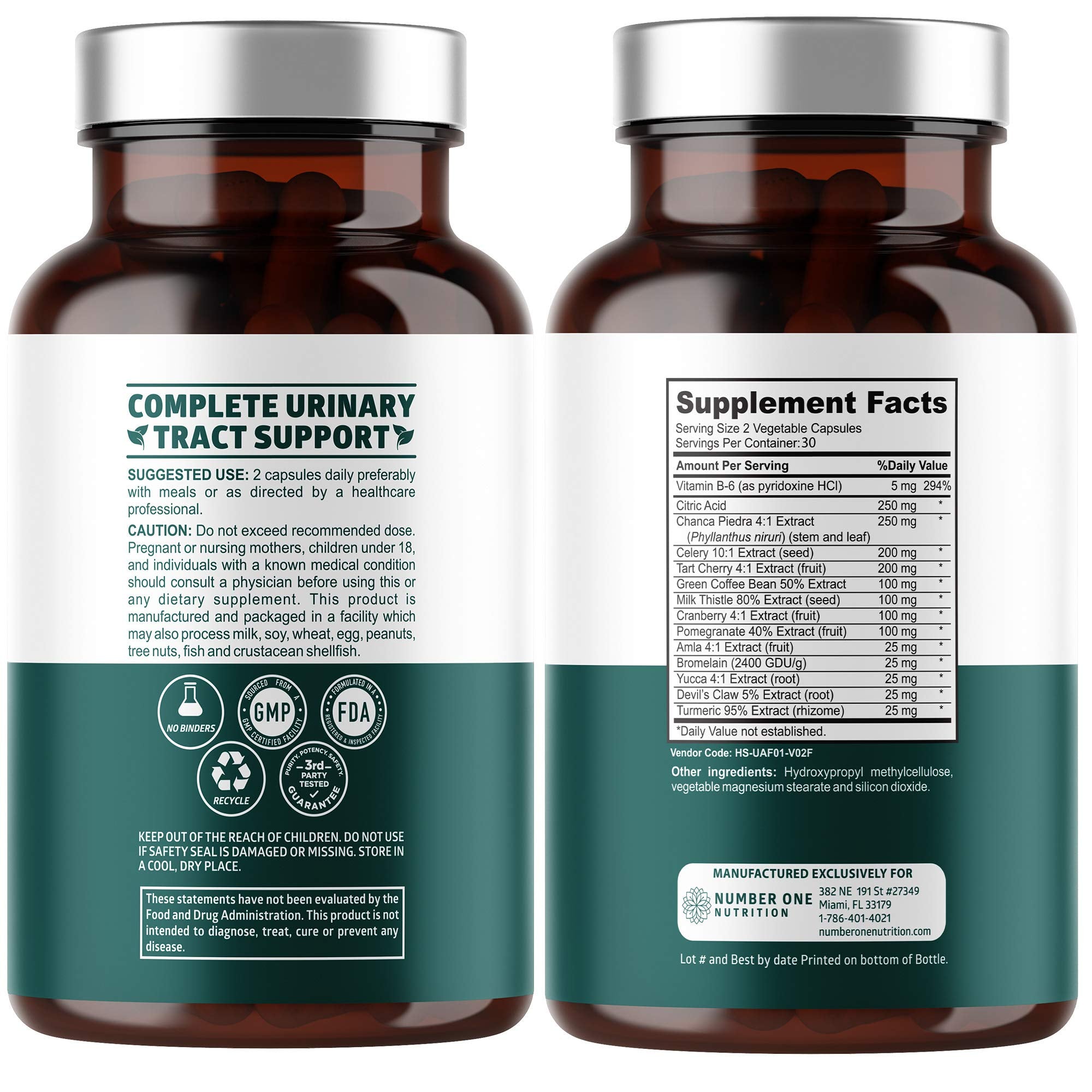 Illustration showcasing the 14 potent herbs in the N1N formula