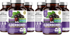 N1N Premium Black Elderberry Capsules bottle label