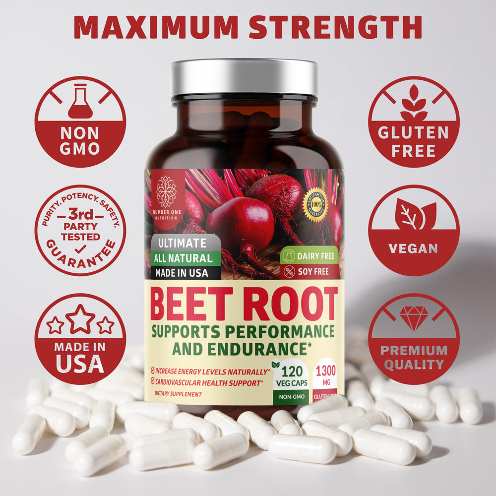 Lifestyle image showing energy support from beet root capsules