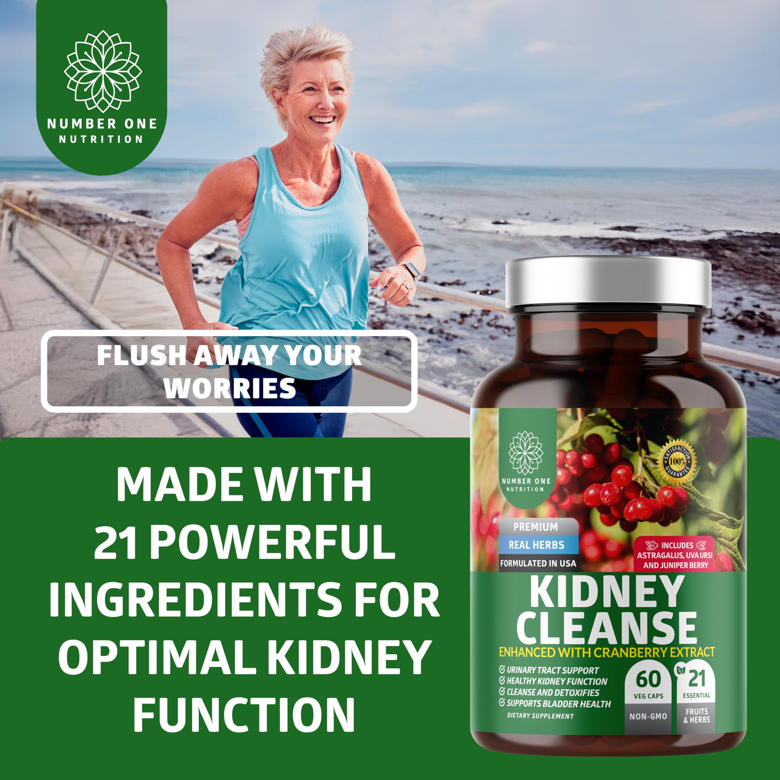 Herbal blend of 21 potent herbs used in N1N Kidney Cleanse