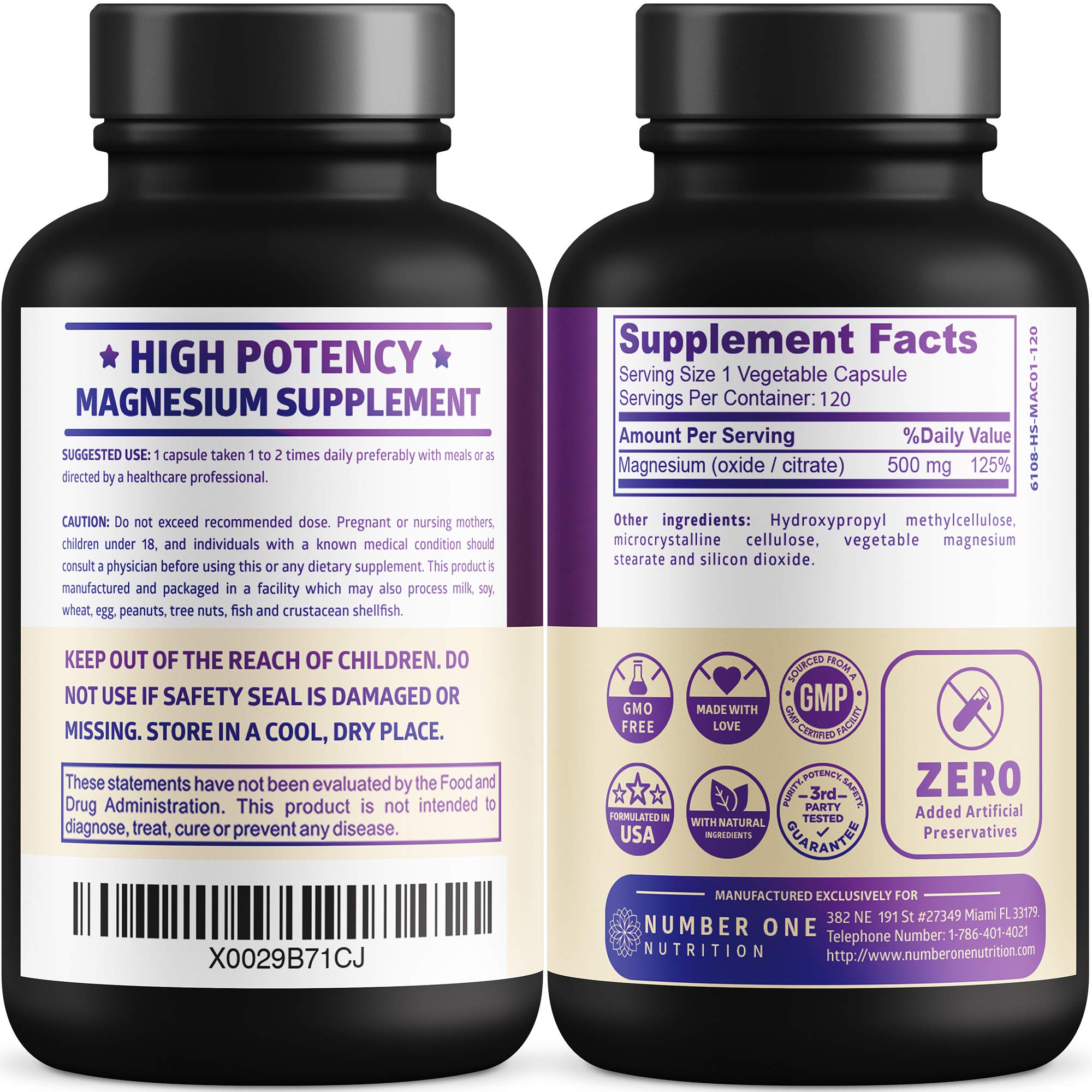 Close-up of N1N Magnesium Complex capsules