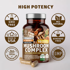 N1N Premium Mushroom Complex product packaging with details