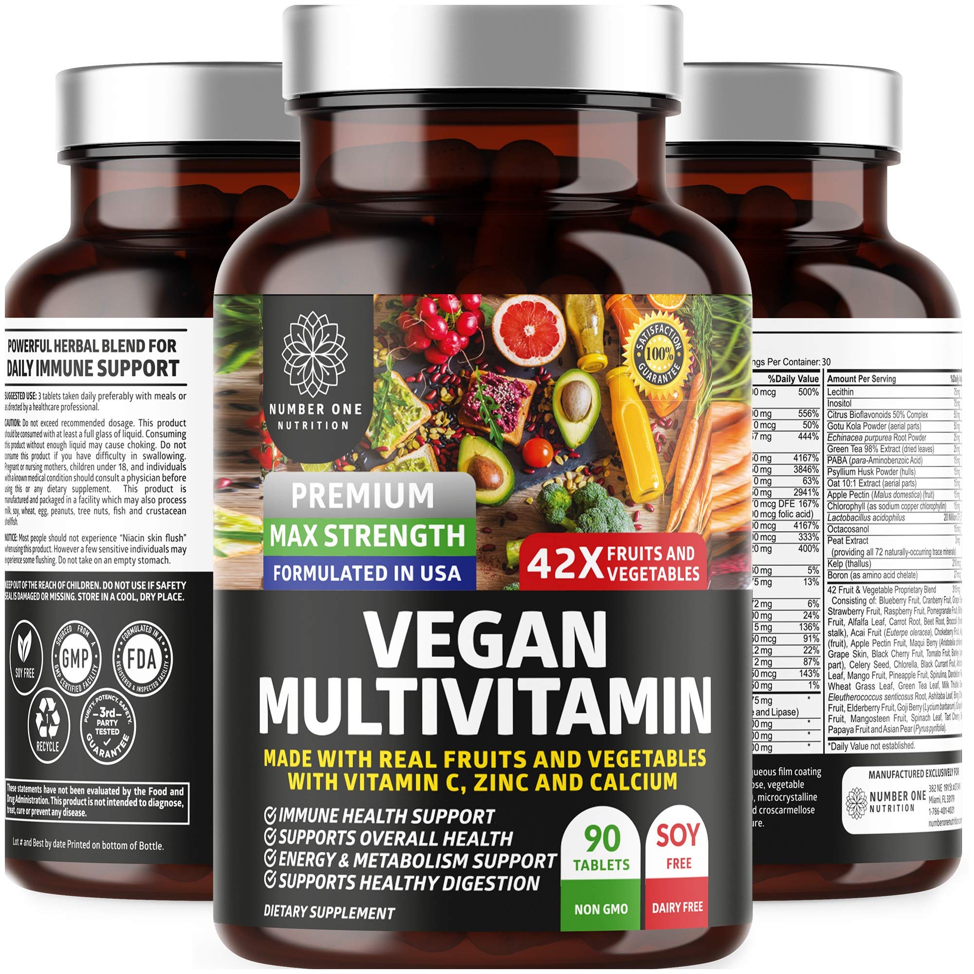 Hero image of N1N Premium Plant-Based Multivitamin bottle