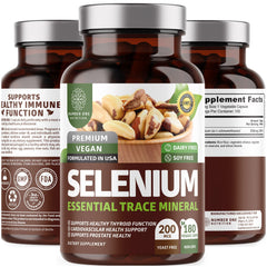 N1N Selenium bottle label showing 200mcg and 180 vegan capsules