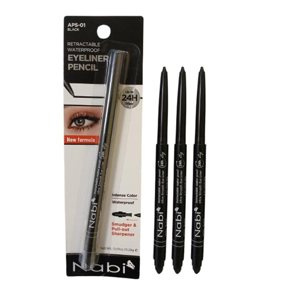 Nabi gel glide eyeliner packaging highlights a value pack for versatile eye looks.