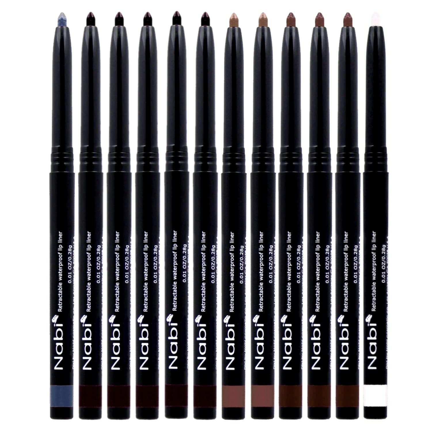 Nabi retractable eye liner in black for bold, lasting definition.