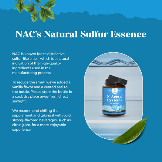Non-smelling NAC 1000mg capsules