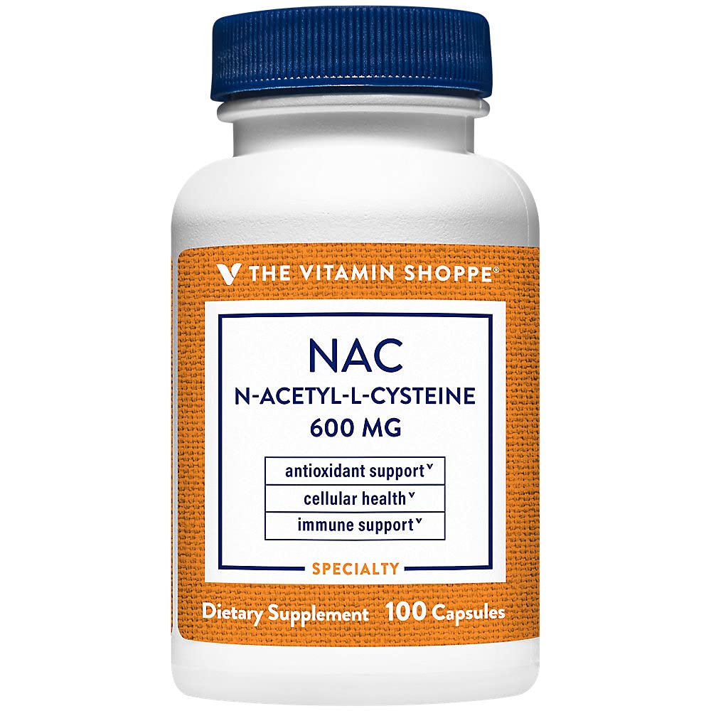 NAC 600 mg 100 capsules bottle – front view