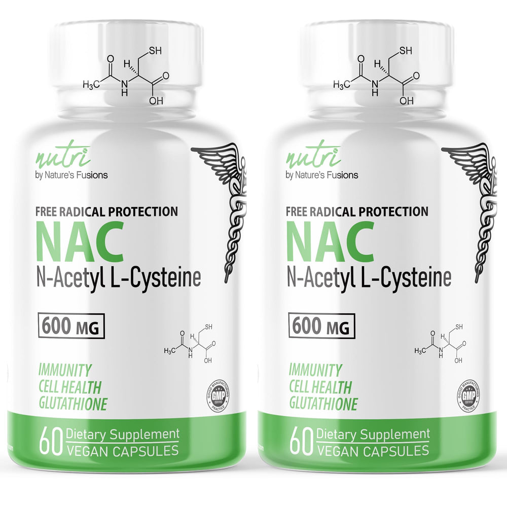 Front view of NAC 600mg 2-pack packaging