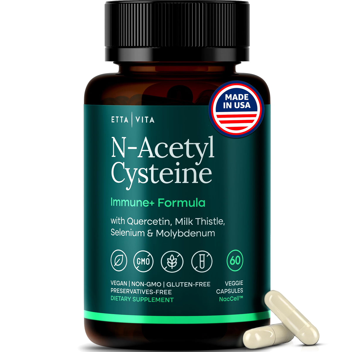 NAC 600mg vegan bottle