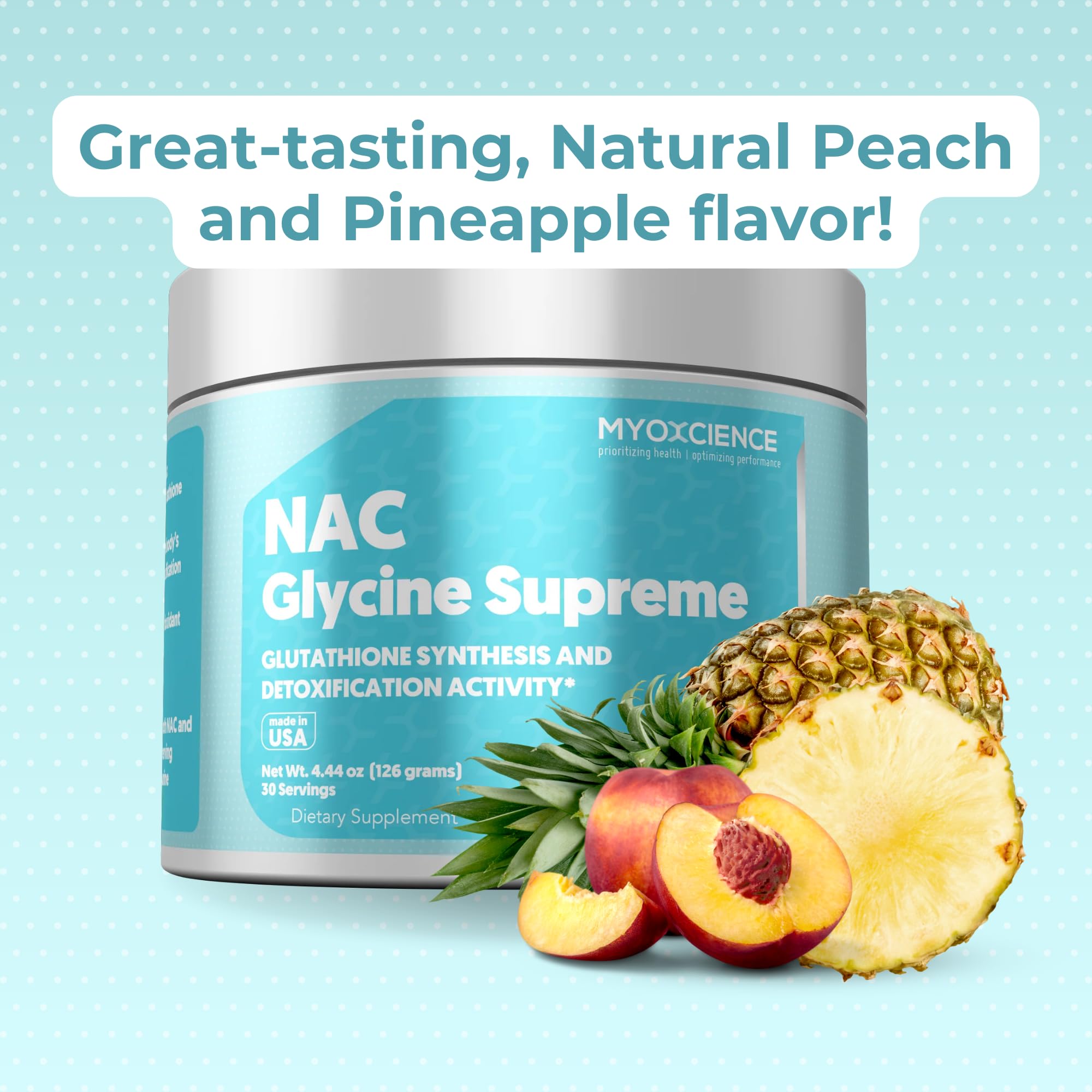 Taurine 500 mg per serving detail for NAC Glycine Supreme