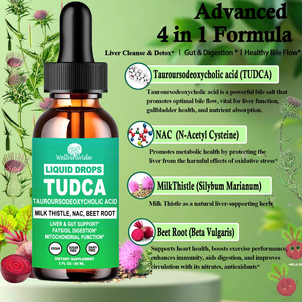 NAC, Milk Thistle and Beet Root blend for TUDCA supplement