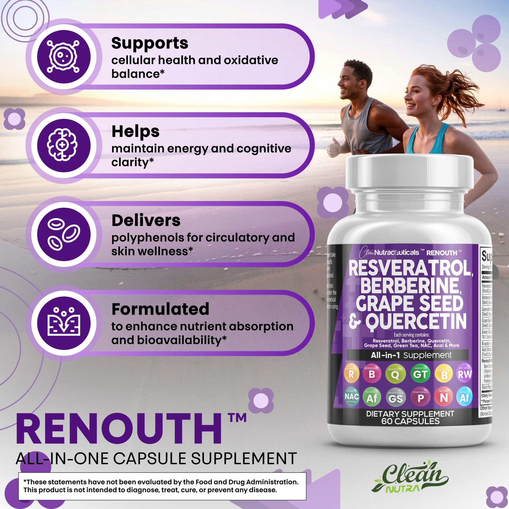 NAC (N-acetyl cysteine) capsules for antioxidant support
