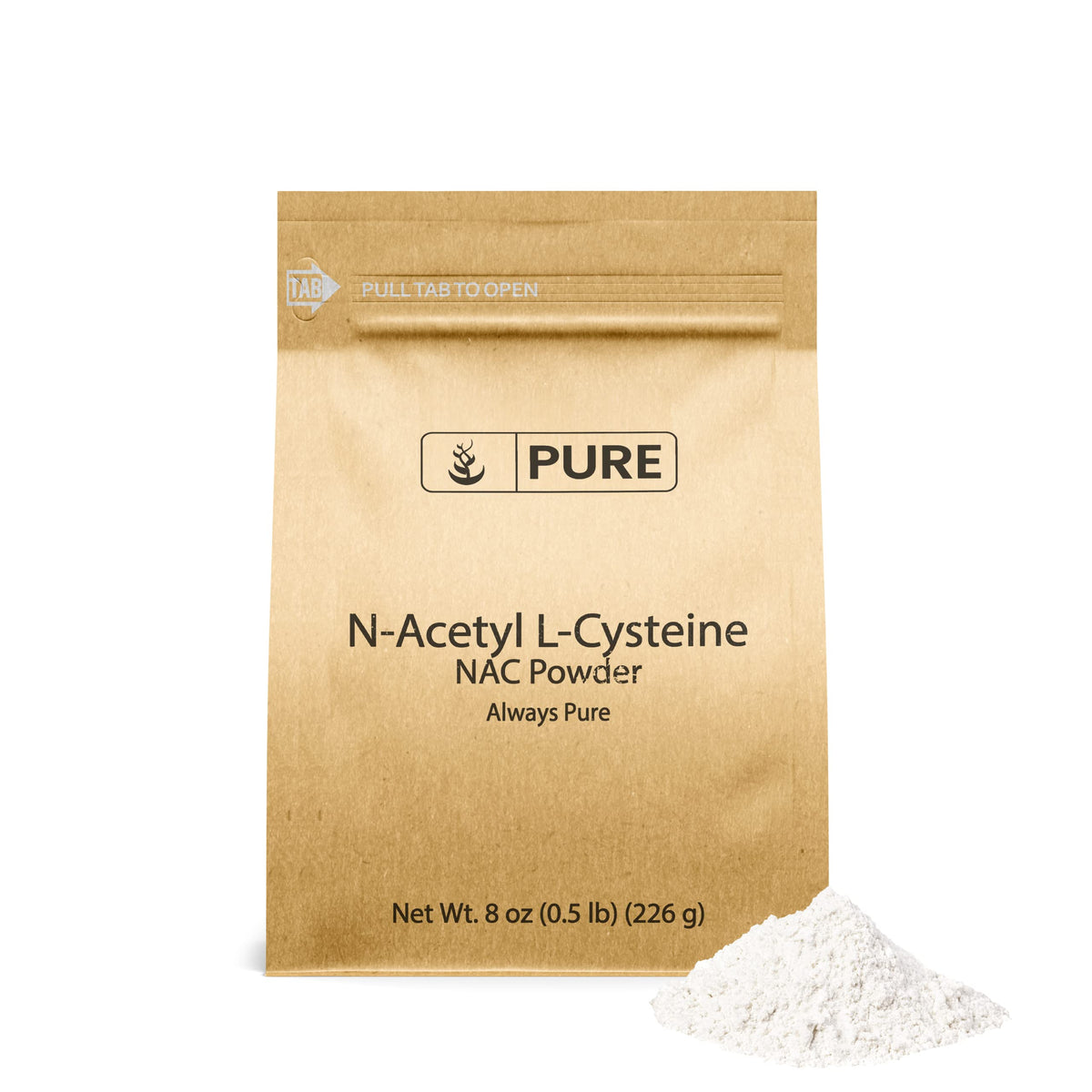 NAC N-Acetyl L-Cysteine powder 8 oz – lab verified, pure, no fillers
