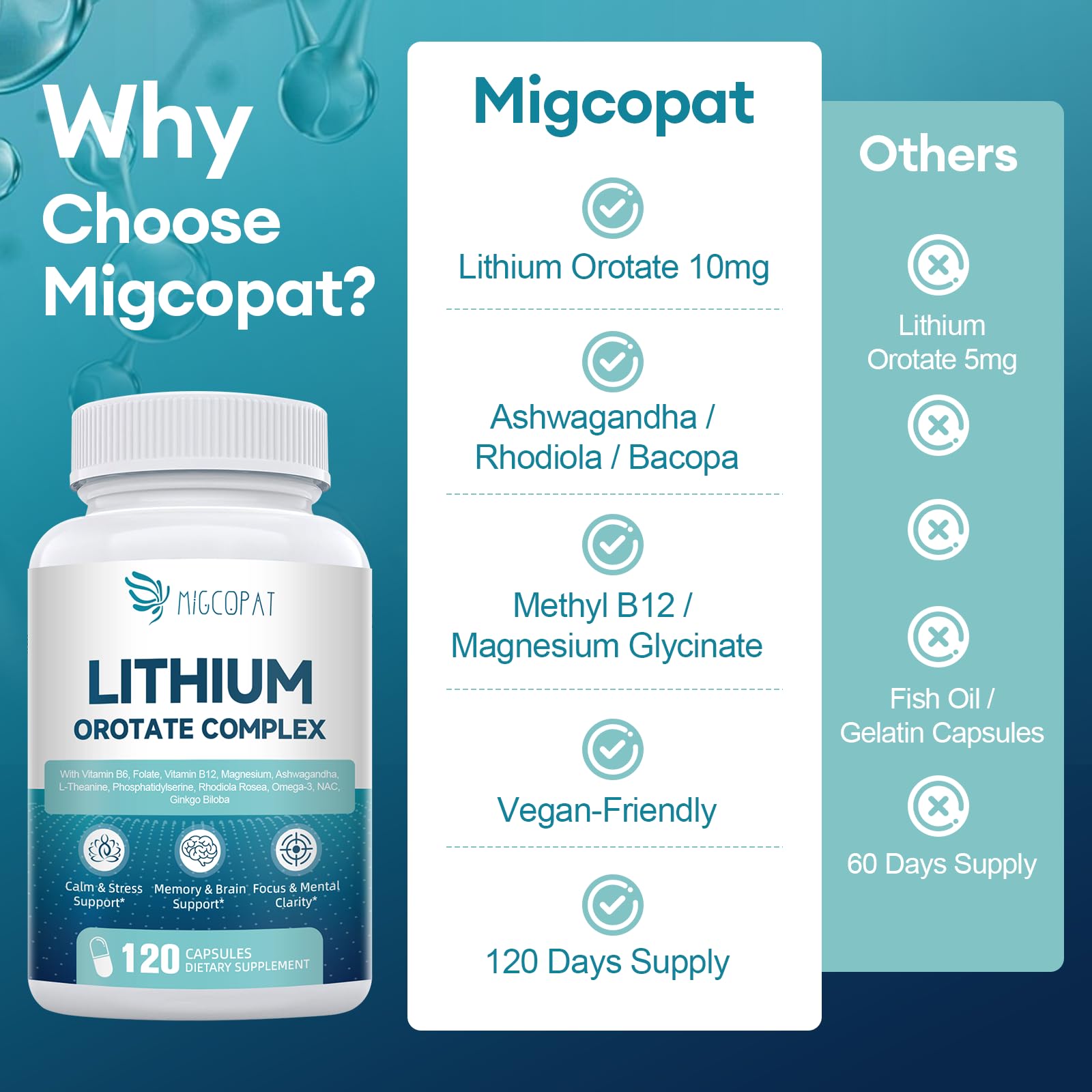 NAC and algae-based Omega-3 brain health support ingredients