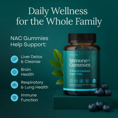 Vibrant NAC Gummies texture and color close-up