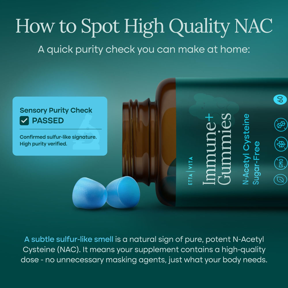 US-made NAC Gummies packaging and ingredients
