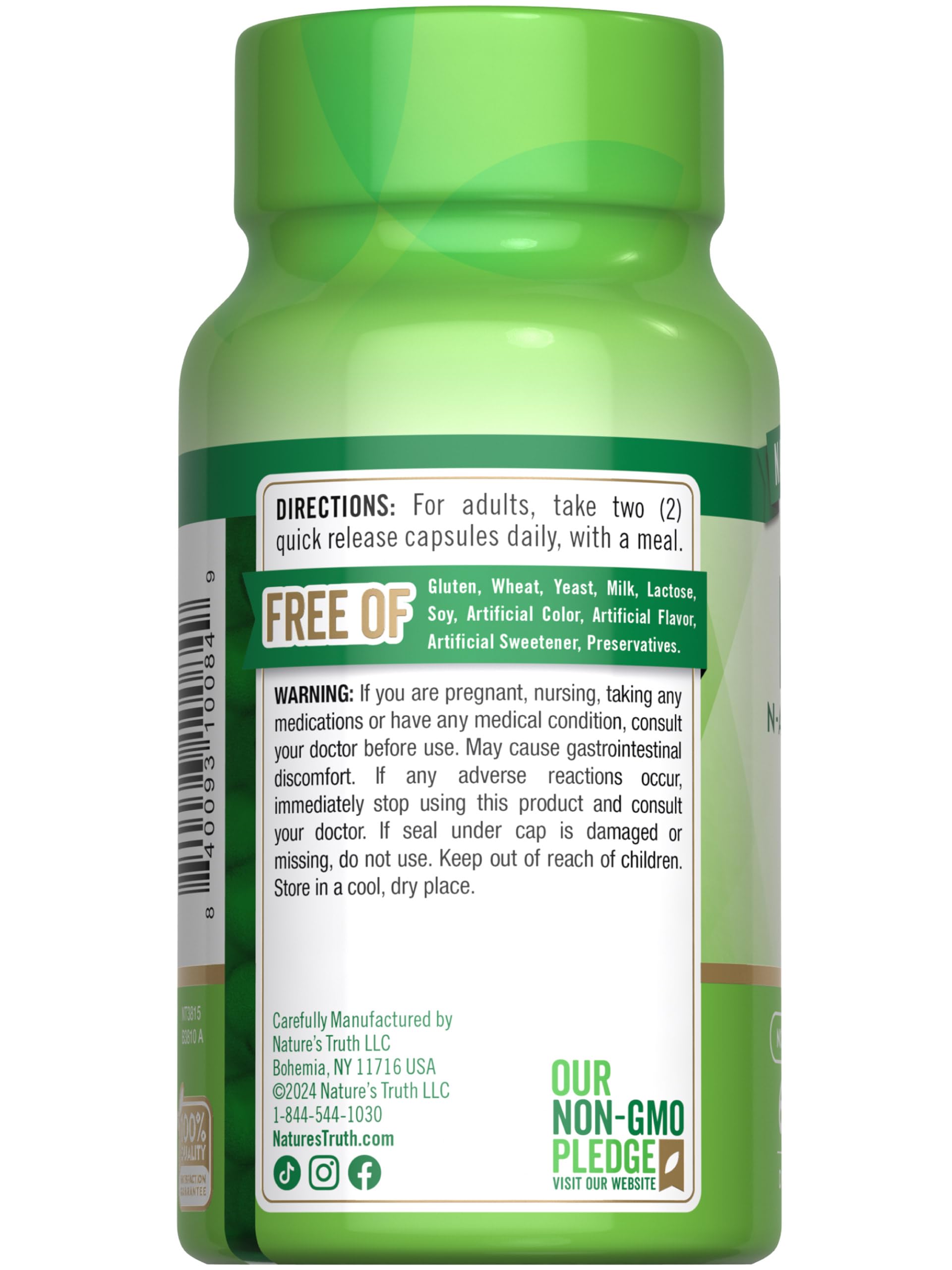 Box and bottle of NAC supplement together