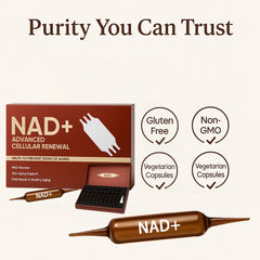 Graphic illustrating energy boost from NAD Advanced Cellular Renewal