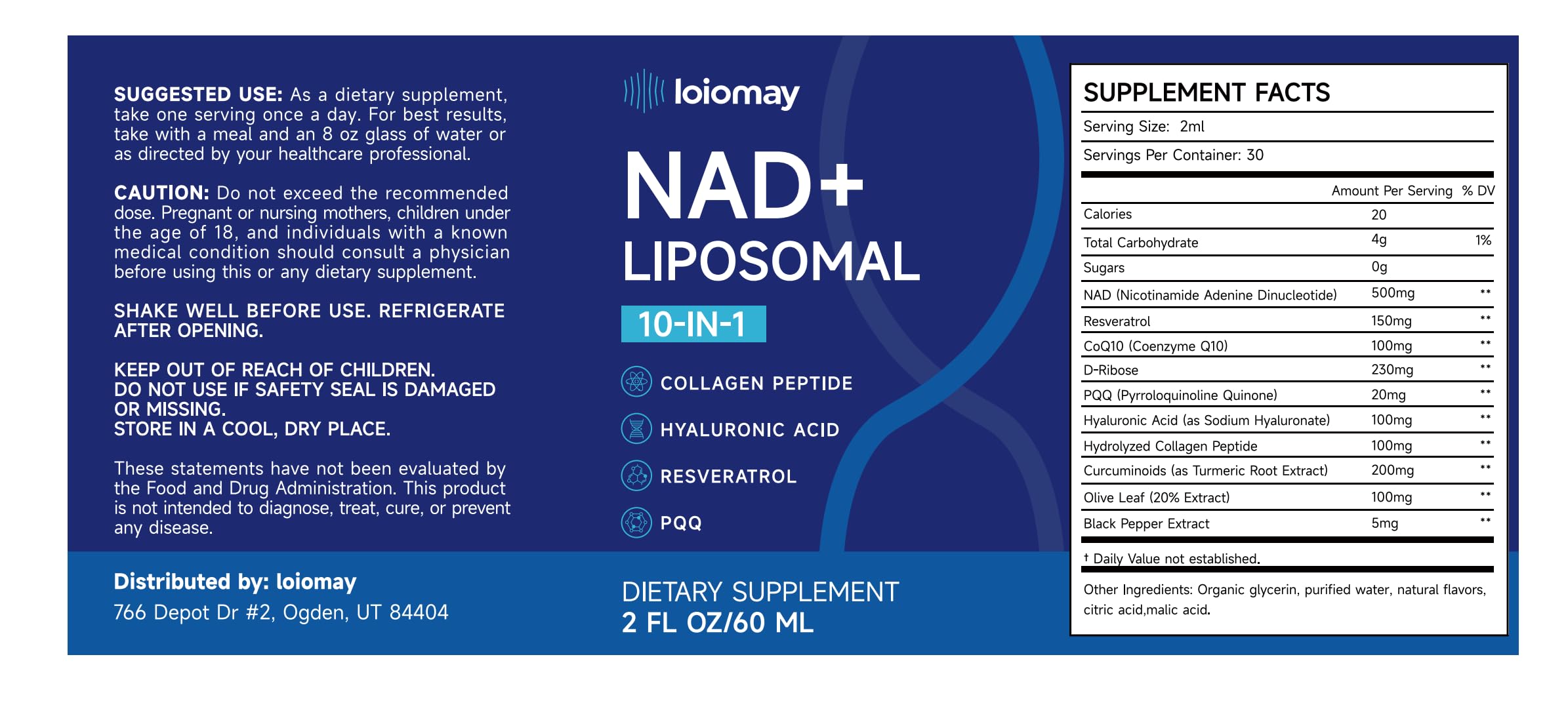 Lifestyle image showing NAD+ drops for energy and focus